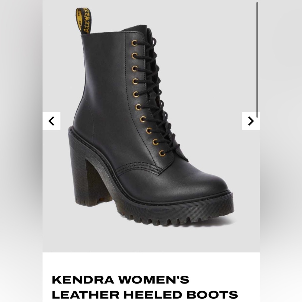 Dr. Martens Kendra Black Lace-Up Women's Boots